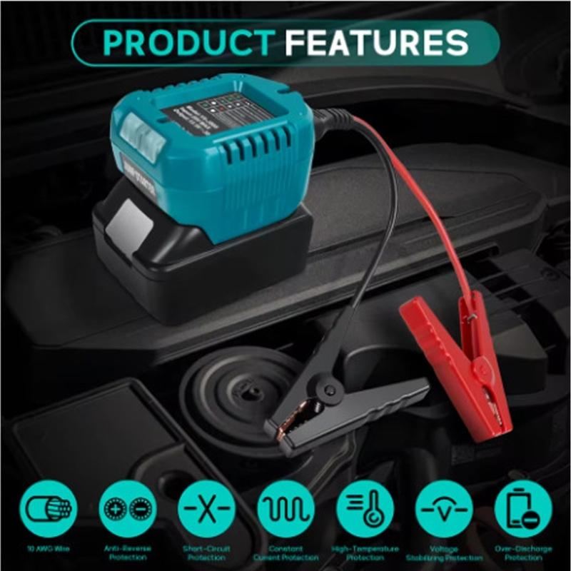Heavy Duty Battery Jumper Cables Charging Adapter for 18V-20V Battery Car Jump Starting Battery Boosting Cable Accessori