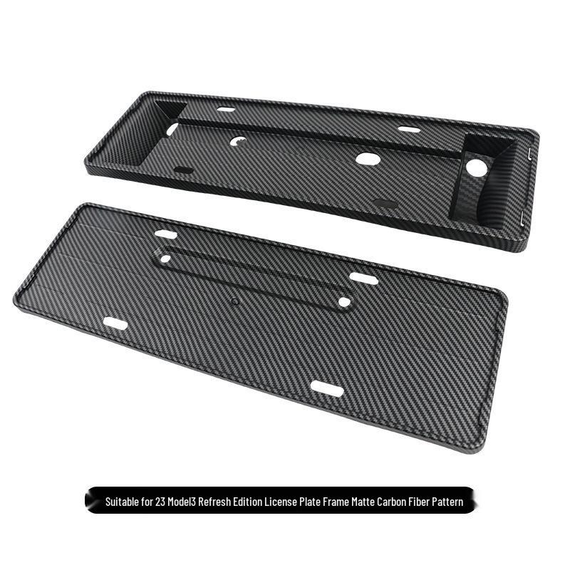 Snap-on Full License Plate Holder for 2023 Tesla Model 3 - Modified Accessory.