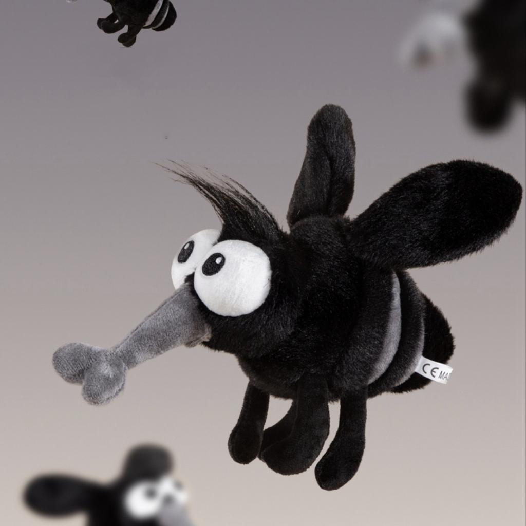 13cm/25cm Warm Season Mosquito Plush Adorable Stuffed Bug featuring Angry Facial Humorous Anti-Pest Present designed for KidsandMeme Lovers Home Decor
