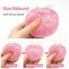 Crystal Glitter Apple Maltose Squishy Slow Rebound Stress Ball Hand Exercise Sensory Fidget Toy Stress Relief Asmr Calming Gift