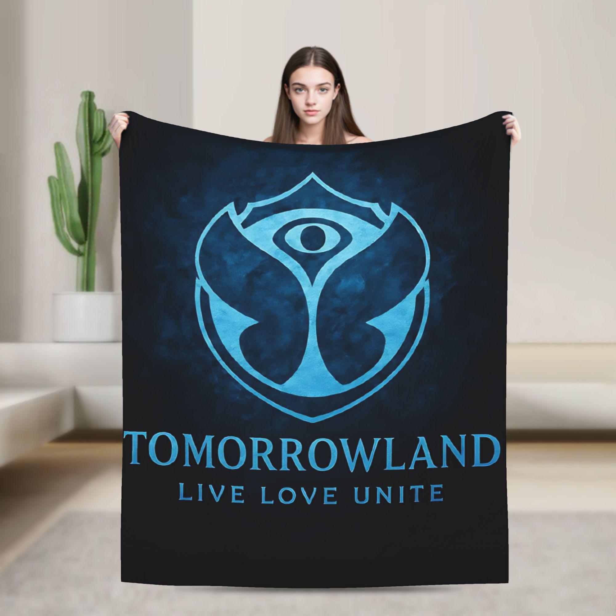 

Soft Warm Blanket Camping Tomorrowlands Music Festival Bedding Throws Flannel Bedspread For Living Room Pattern Sofa Bed Cover 30x40in