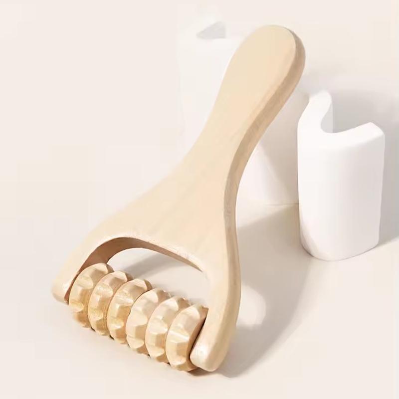 Roller massager, full body manual wooden fascia roller, muscle soothing massage tool, wooden roller deep relaxation massage tool