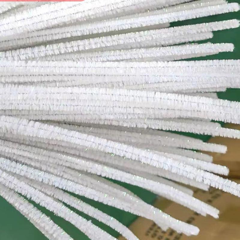 100Pcs Soft Chenille Stems Assorted Pipe Cleaners for Children DIY Art Crafts Kindergarten Handmade Craft Projects