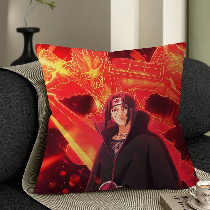 

Н-Нарутос У-Учіха І-Ітачі Наволочки Мультяшні Декоративні для Дивана Домашні Двостороння Друк Короткий Плюш Милий Чохол для Подушки 20x20Inch