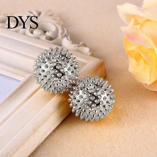 Magnetic 2Pcs Massage Ball Anti-stress ABS Acupressure Health and Beauty Therapy Needle Massager for Hand