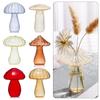 New Hydroponic Flower Bottle Mushroom Transparent Aromatherapy Bottle Glass Home Decoration Flower
