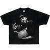 AI Iverson Krabicová Vintage Košile Grafické Basketbalová Trička Oversized Streetwear Y2K