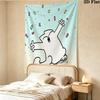 Simon'S Cat Wall Tapestry Aesthetic Wall Hanging Printed Fabric Blanket Decorative Tapestries For Bedroom Living Room Home Decor
