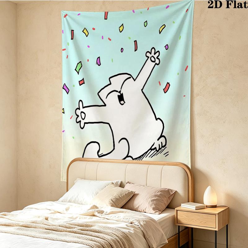Simon'S Cat Wall Tapestry Aesthetic Wall Hanging Printed Fabric Blanket Decorative Tapestries For Bedroom Living Room Home Decor