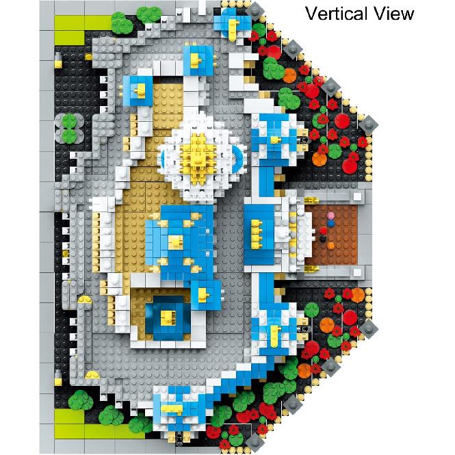 Fairyland Castle Building Blocks Set (5297Pcs) European Architecture Model Educational Toys Micro Bricks for Kids Adults