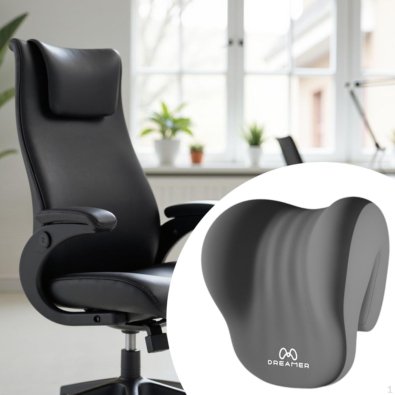 

Подушка-подголовник из пены с эффектом памяти для офисного кресла, поддержка шеи, подушка для сна, подушка, работник Gray