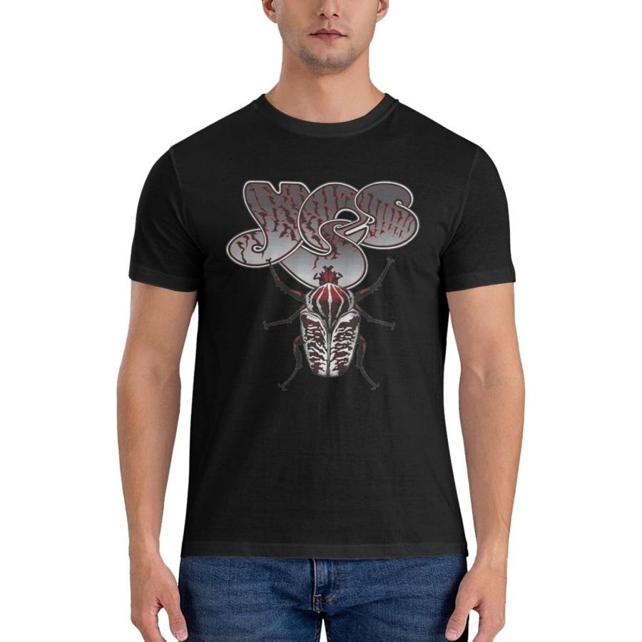 

xhaxhi Men s Short Sleeve t-Shirt Yes Rock Band T-Shirt for Men Running Shirts Summer Shirts(1) XXXXXL різнокольоровий