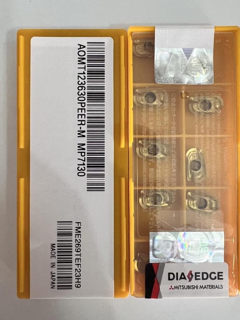 Mitsubishi / AOMT123630PEER-M MP7130 /Carbide Blades 10 Pieces