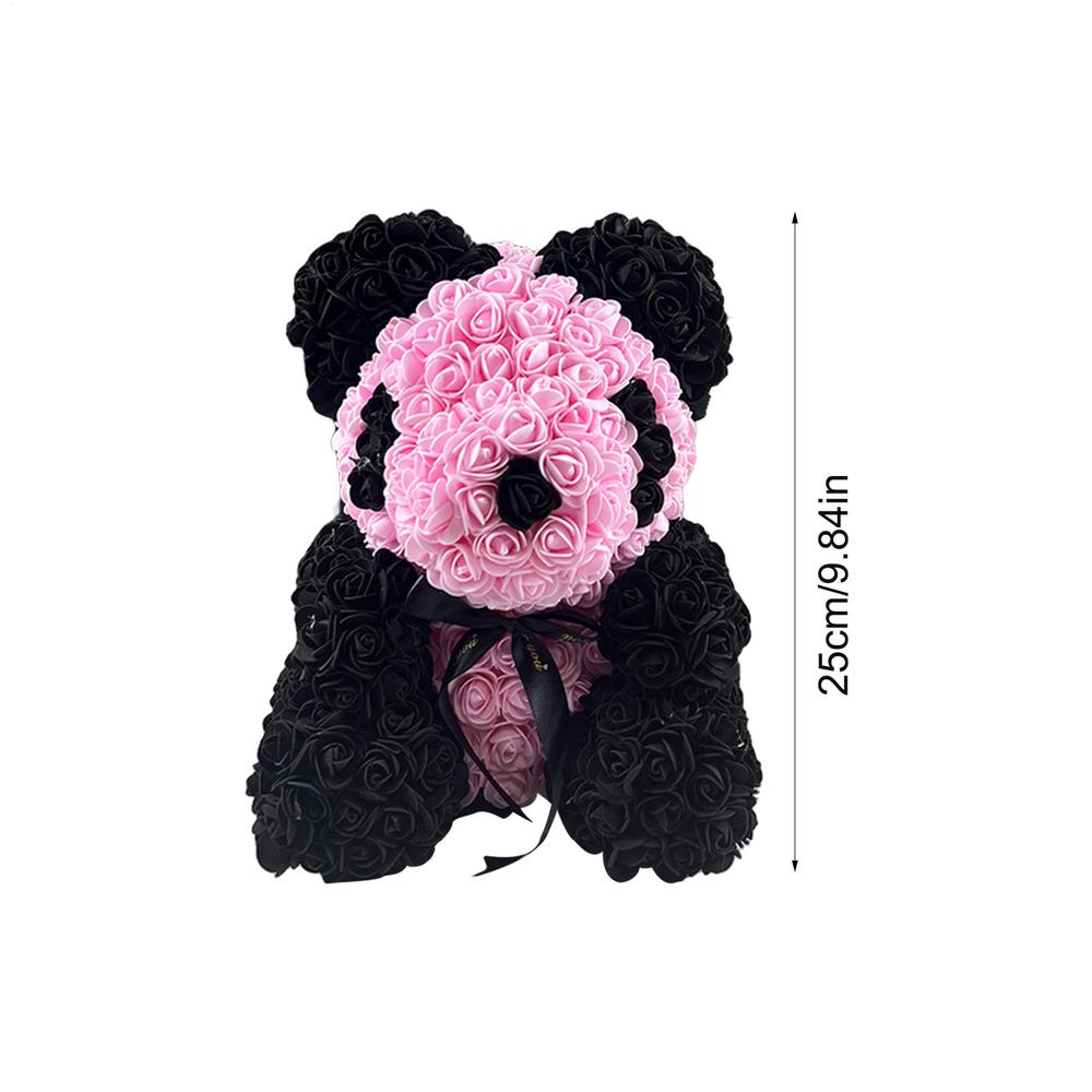 25cm Artificial Flowers Bear Rose Bear Romantic Creative Gifts For Valentines Day Mothers Day Anniversary Wedding Eternal Flower
