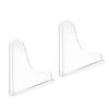 2PCS Clear Shower Splashing Guard Acrylic Bath Angle Protection Tub Corner Water Guards for Home