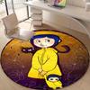 1pc Coraline (5) Design Printed Area Round Carpet for Bedroom Living Room Home Decor Rugs Mat Non Slip Mat Rug for Bedside