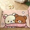 Cartoon R-Rilakkumas Carpet Bathroom Anti-slip Mat Door Mat Home Decoration Mat Entrance Door Mat Scratch-resistant Door Mat