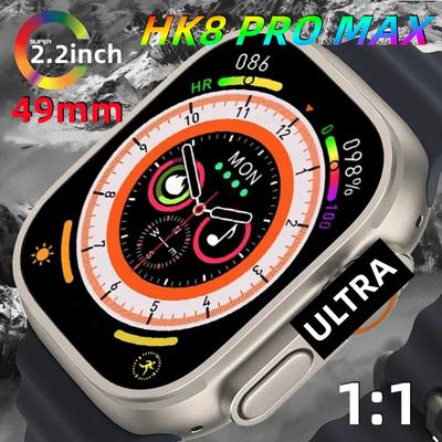 Original 1:1 Hk8 Pro Max Ultra Smart Watch Series 8 Watch 49mm 2.2 Inch Screen High Refresh Rtae Nfc Compass Iwo Men Smartwatch