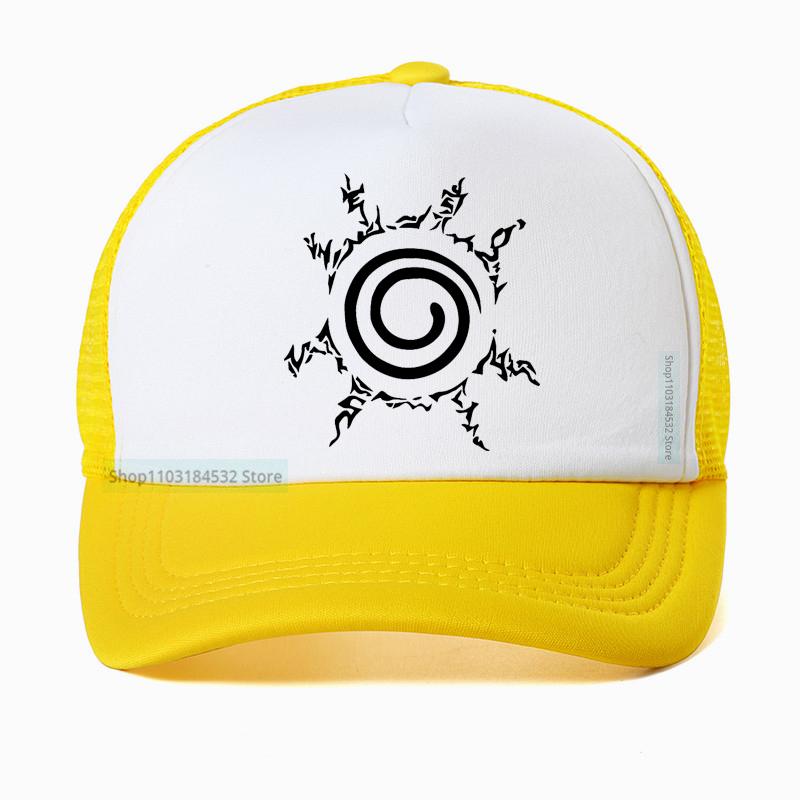 Anime Hokage Uzumaki NARUTO Kurama Kyuubi Cosplay Hat Kyuubi Kurama Gossip Seal Baseball Cap Summer Unisex Mesh Net Caps