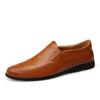 Plus Size Spring and Autumn Leisure Leather Shoes Men's Cowhide Genuine Leather Shoes Non-Slip Comfortable Wear-Resistant Soft Bottom Shoes