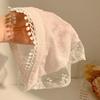 Multicolor Lace Hair Scarf French Pastoral Style Crochet Triangle Headscarf  Spring Outing