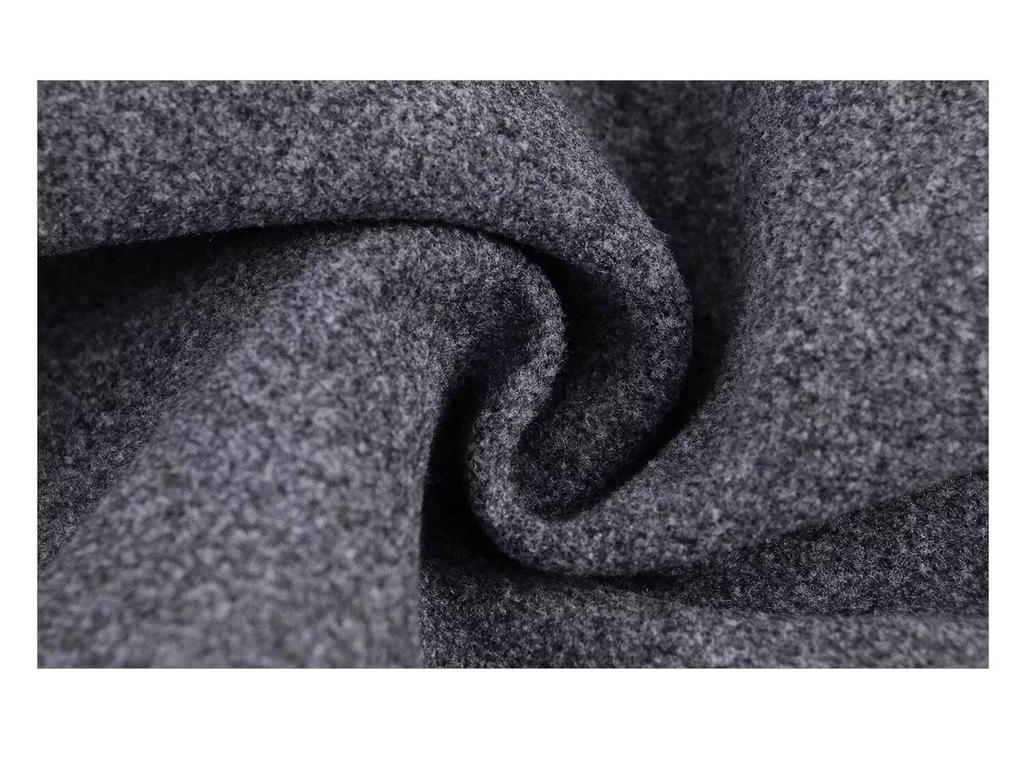 Men's Autumn/Winter 2025 Trendy Woolen Lapel Trench Coat - Scruffy Cool Mid-Length Outerwear