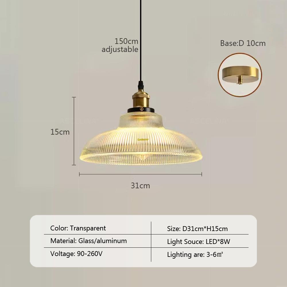 Nordic Retro Glass Pendant Light Green Hanging Lamp Living Room Decor Luminaire Hall Bedroom Dining Room Indoor Fixture Lustre