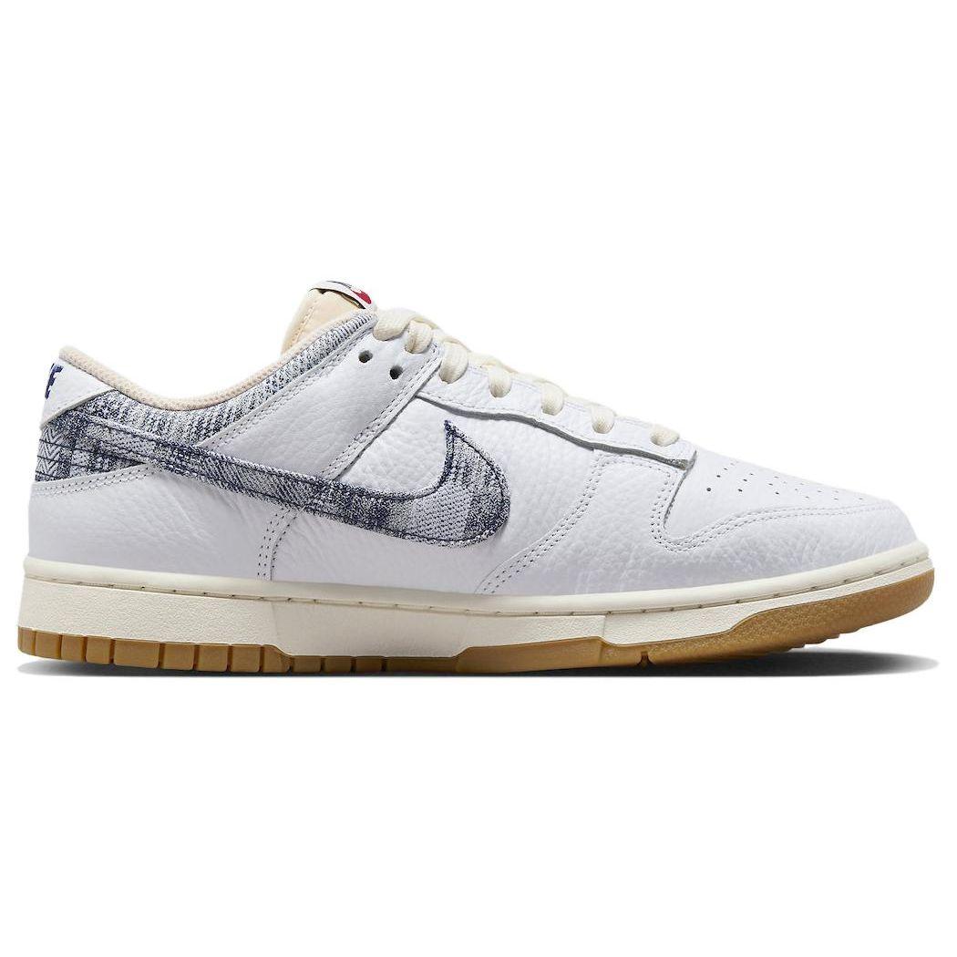 Мужские кроссовки Nike Dunk Low Washed Denim White Midnight-Navy Gym-Red FN6881-100 41 — фото 2