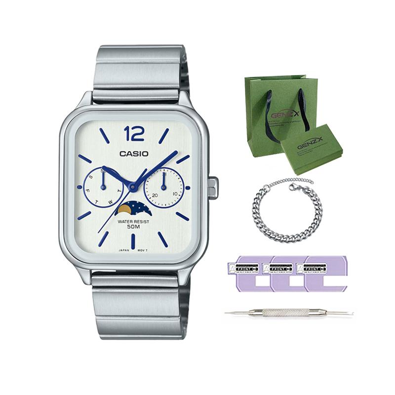 CASIO Men Standard Series 34mm White Watch MTP-M305D-7AV MTP-M305D-7AV