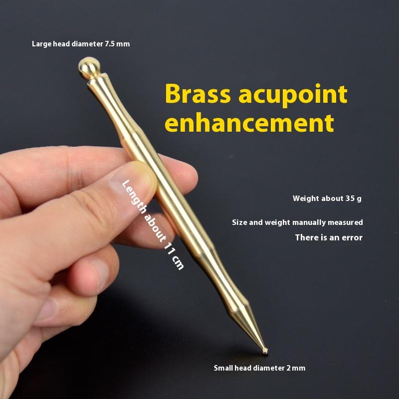 Acupuncture Pen Reflexology Tools Acupressure Pen Stainless Steel/Brass Massage Pen Reflexology Pressing Point Massager Tool For