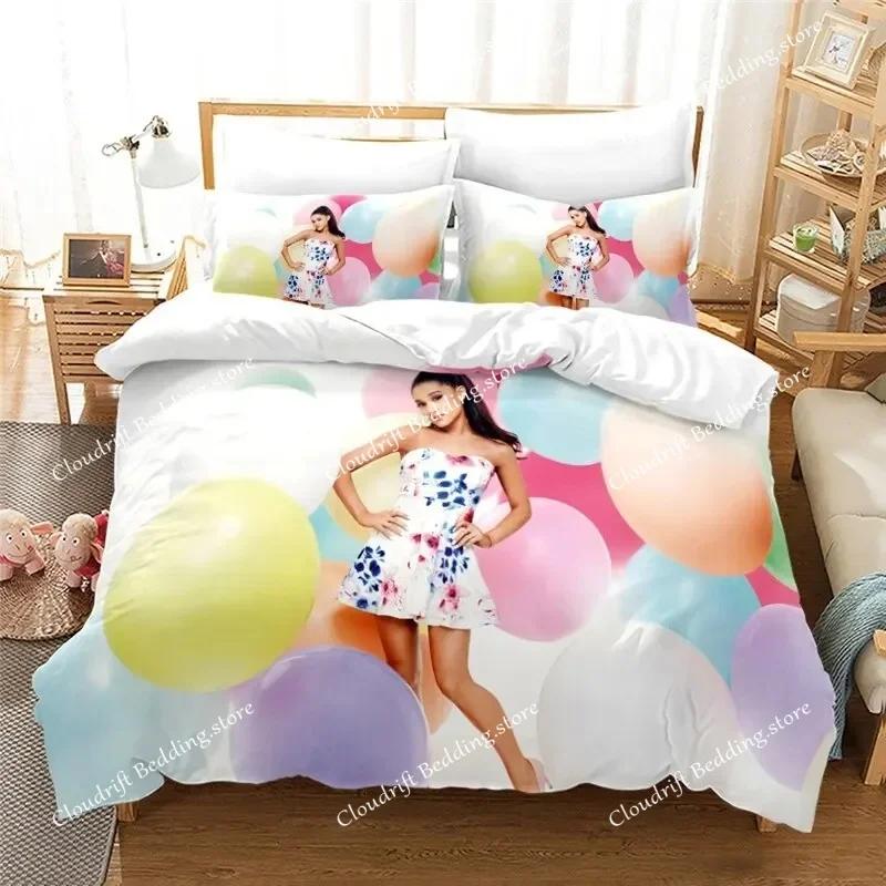 Fashion Sexy Girl Ariana Grande Bedding Set Boys Girls Twin Queen Size Duvet Cover Pillowcase Bed Kids Adult Home Textileextile0