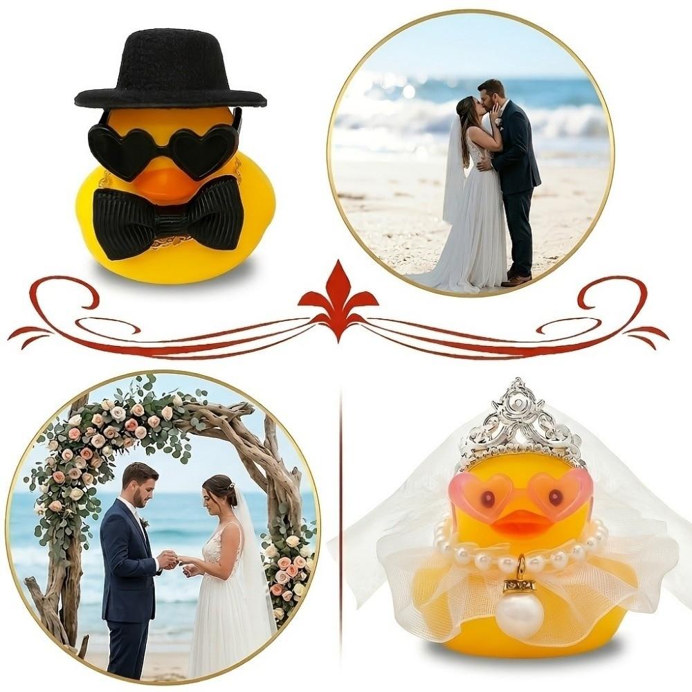 Funny Wedding Little Duck Decorations Bride Groom Party Supplies  Commemorative Gift