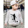 New Children's Novelty Soccer Graphic Sweatshirt, Autumn/Winter 2D Print O-Neck Pullover, Kids' Daily and Holiday Long