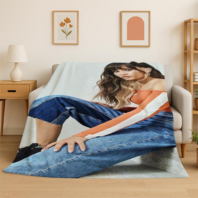 

Fashion Aitana Spanish Singer Flannel Blanket Soft Warm Throw Blanket for Bedroom Living Room Bed Travel Camping Picnic Gift 75x90cm