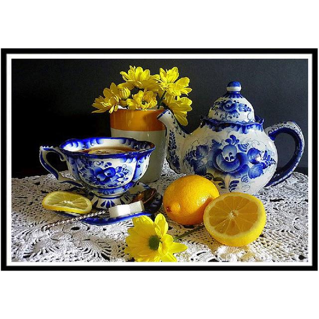 5D Diament Malarstwo Krajobraz Krajobraz Statek Okrągły Diament Haft Mozaika Dekoracji Domu