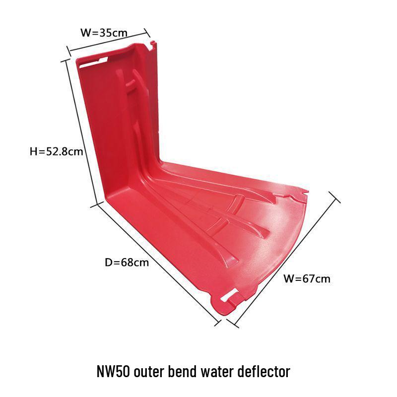 ABS Plastic Flood Barrier for Water Retention and Control, Ideal for Municipal Areas, Residences, and Underground Garages.