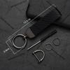 AAAMG1 Car Keychain For Ford Fiesta ST MK6 MK7 MK8 Logo Carbon Fiber Leather Zinc Alloy Emblem Key Chain Accessories