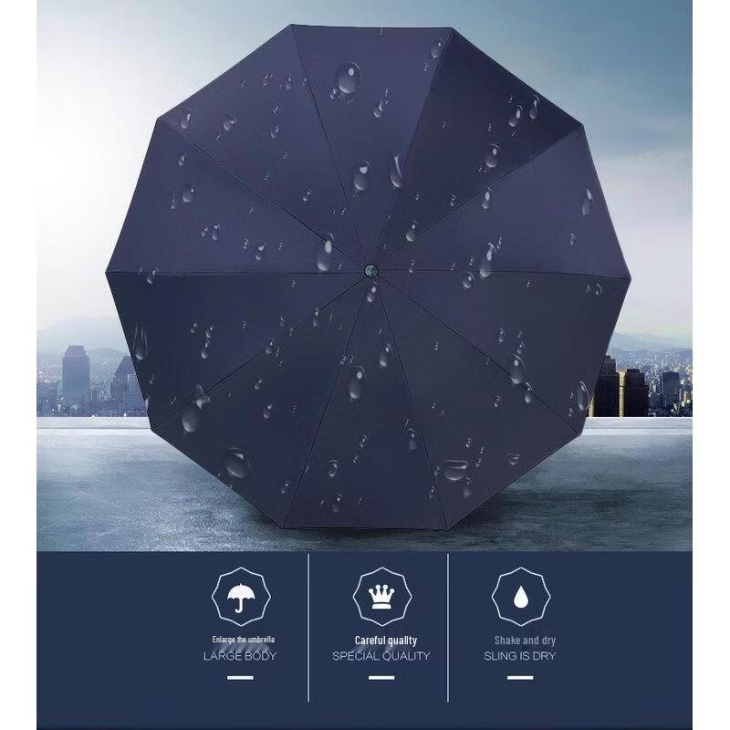 Automatic Dual-Use 10-Rib Double Umbrella