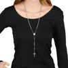 6mm Rosary Bead Necklace Catholic Necklace with Jesus Christ Crucifix for Cross Pendant Catholic Prayer Chain for Women