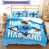 3pcs Haaland Pattern Bedding Set Duvet Cover Set Includes Duvet Cover &pillowcases,perfect All Season Bedroom Decoration&gift