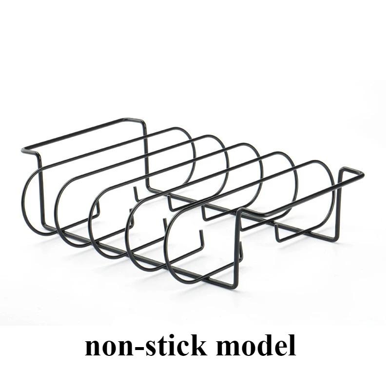 1pc Non-Stick Grill Net Ribs Grill Holds Four Ribs Steak Ribs Lamb Chops Outdoor BBQ Grilling Tools