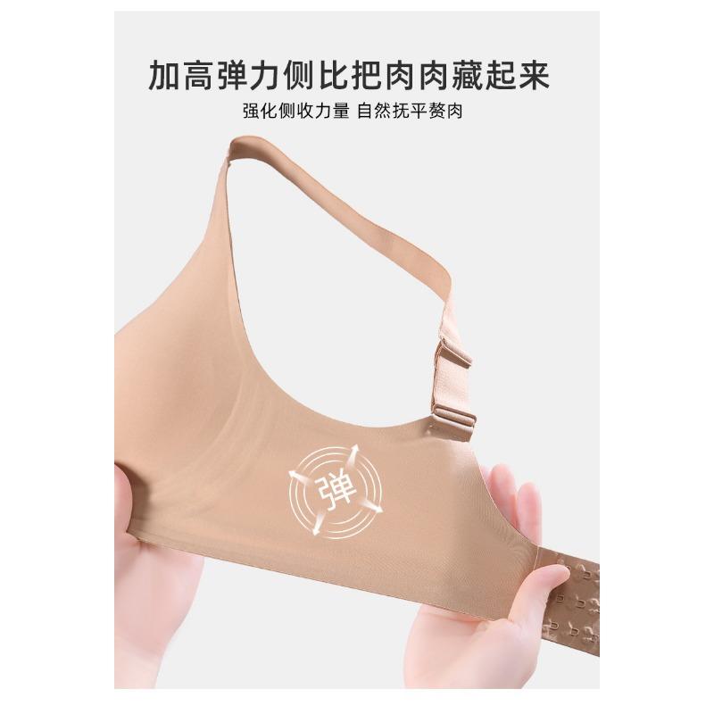 Women Plus Size Mesh Neckline Bra For Large Bust Slimming Support