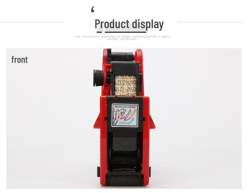 Single Row Price Labeler with Manual Gun and Currency Labels