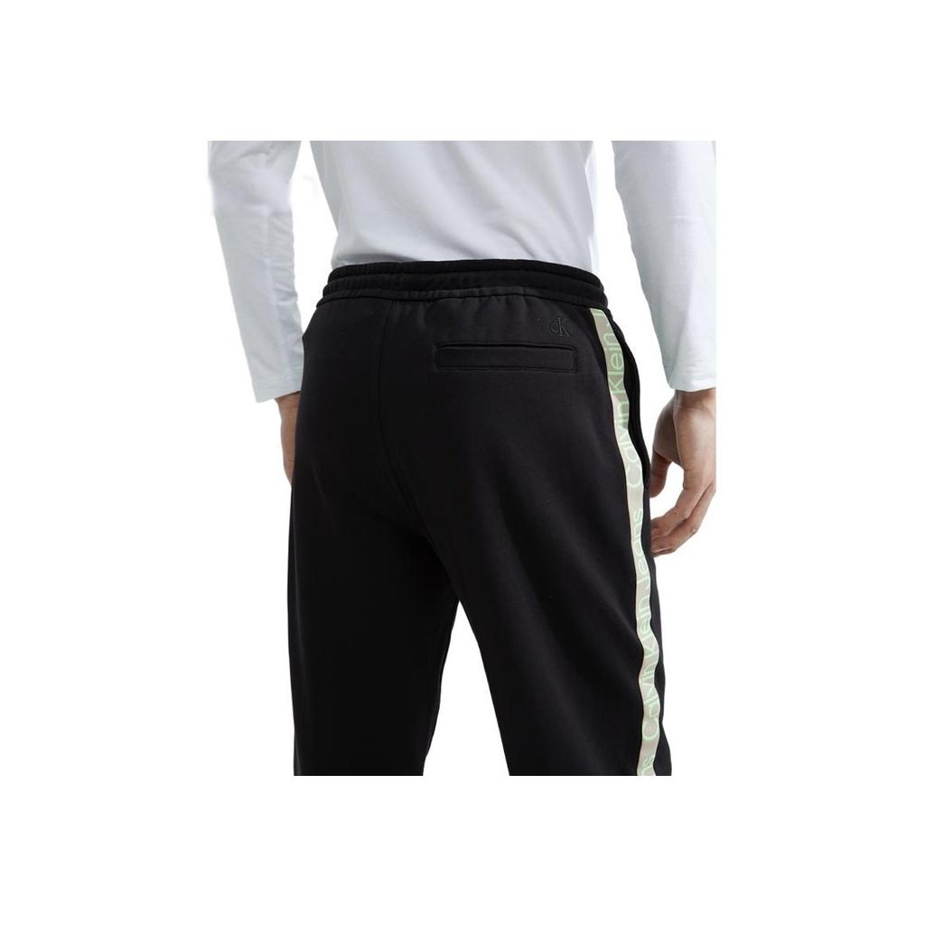 Calvin Klein FW23 Letter Casual Straight Pants Men Bottoms Space-Black J324467