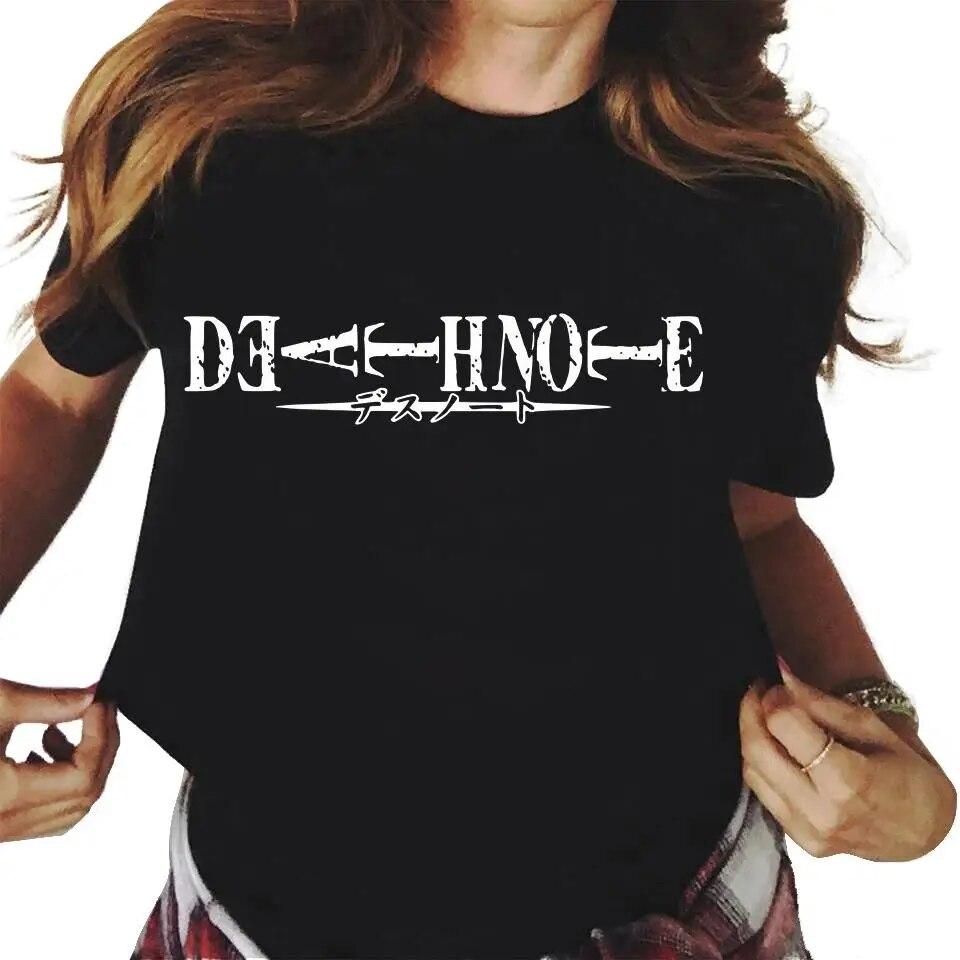 Japanese Anime Death Note Graphic Print T Shirt Unisex Women Fashion Casual Harajuku Short Sleeve Plus Size Unisex T Shirt