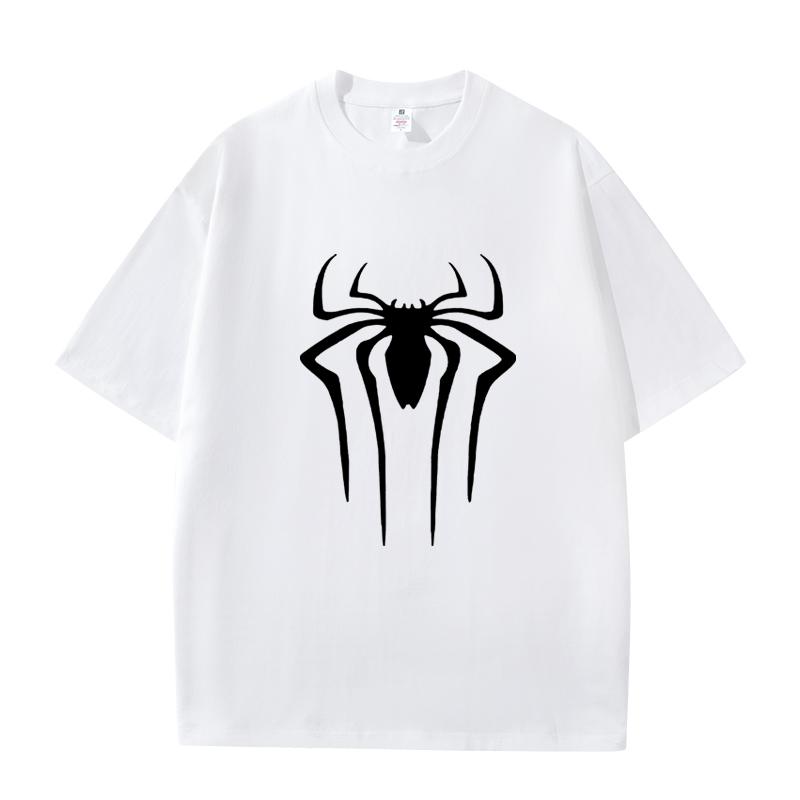 D06-66 MINISO 2026 Summer High-quality Printed Pure Cotton Shoulder Style Men's and Women's Round Neck Short Sleeved Couple T-shirt