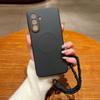 Silicone Wrist Strap Phone Case for Samsung Galaxy A17 A06 A16 A26 A36 A56 A05 A05S A15 A35 A55 for Magsafe Protective Cover