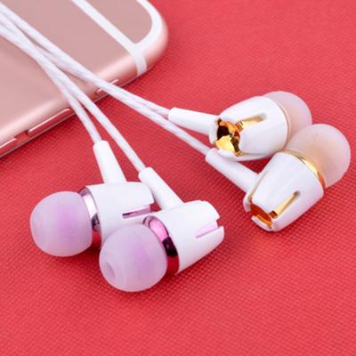 1Set Earphone In-ear Built-in Microphone Fashion Heavy Bass Wired Headset for Game