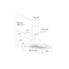 Edesa - Zen-pira92x - Inox - Hotte Murale Pyramidale 90 Cm - 780 M³/h - 250 W