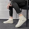 Fashion New Casual Shoes for Men Luxury Round Toe Men Ankle Boots Light Slip on Walking Shoes Outdoor Comfor Men High Top Sneakers